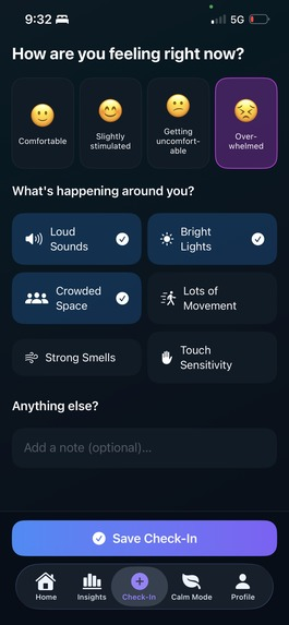 ASD Calm AI product screen 3