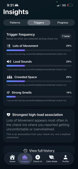 ASD Calm AI product screen 5