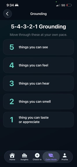 ASD Calm AI product screen 11