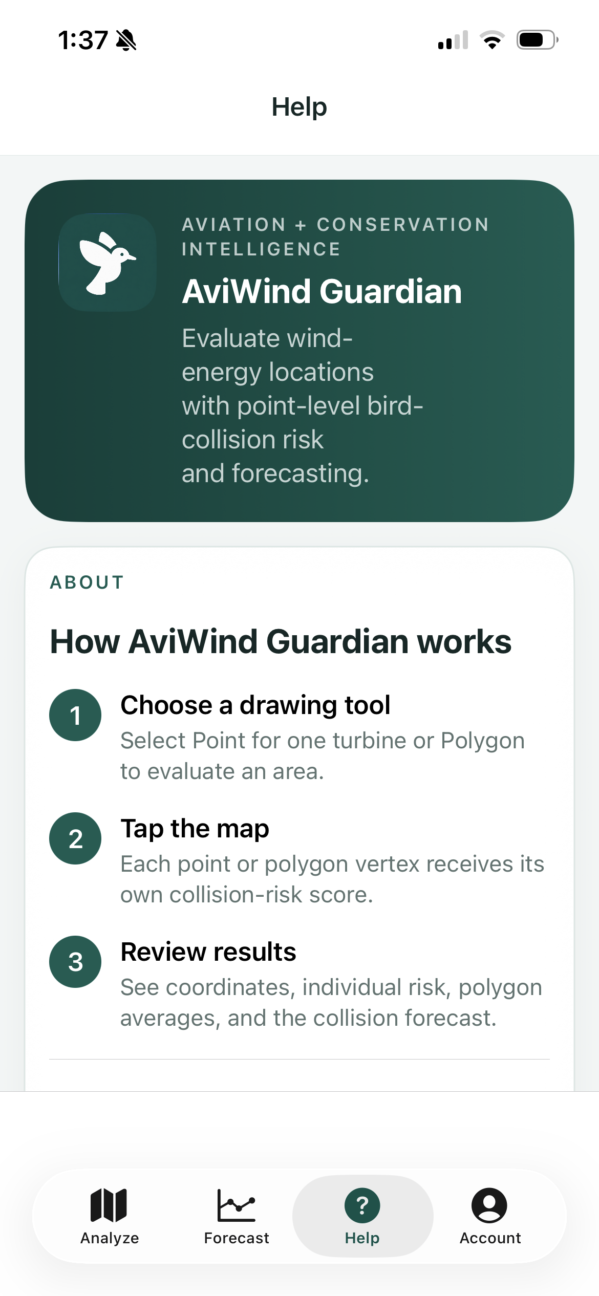 AviWind Guardian product screen 14