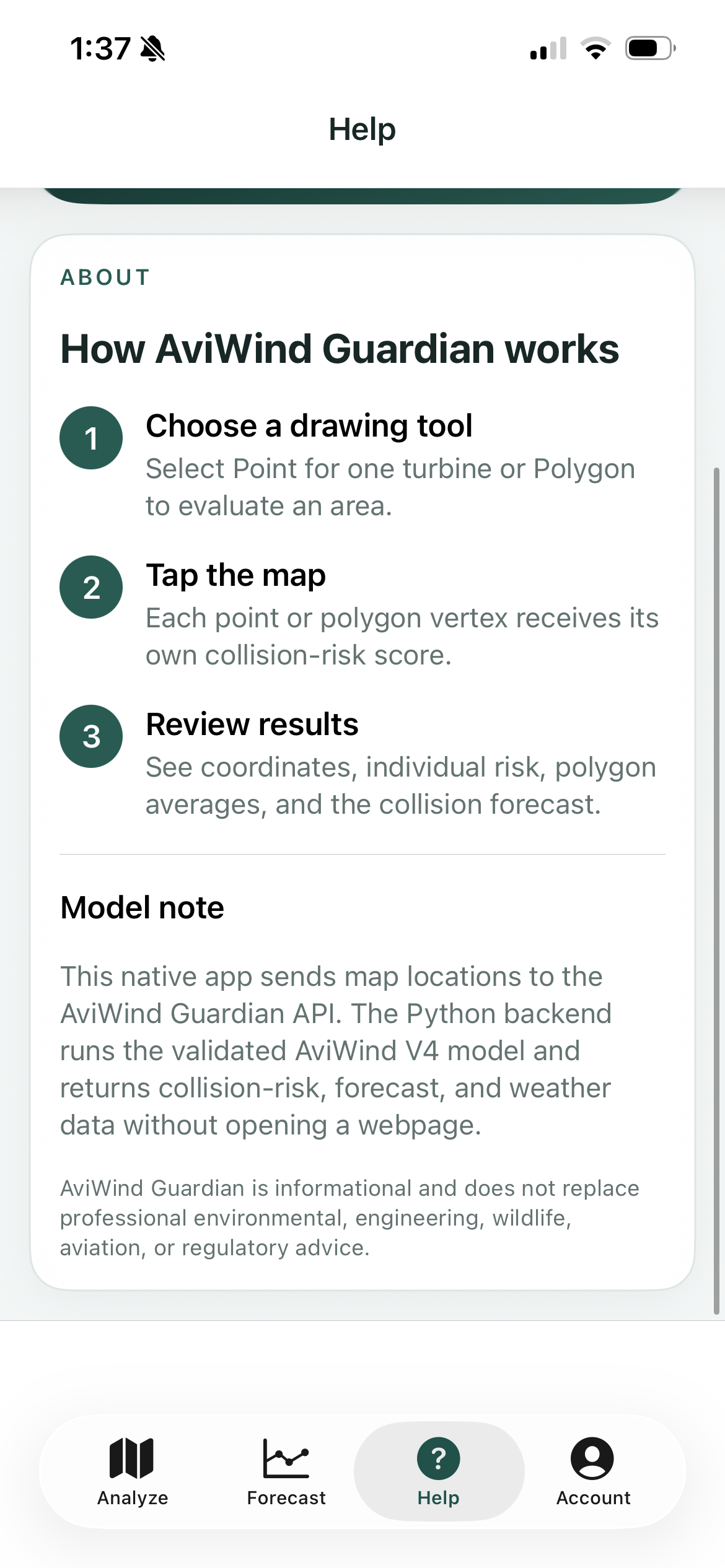 AviWind Guardian product screen 15