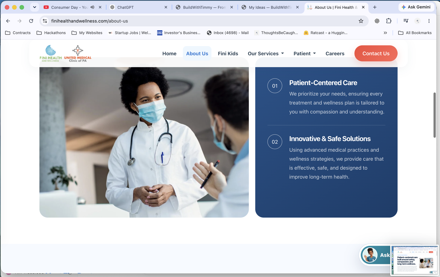 Fini Health & Wellness product screen 6