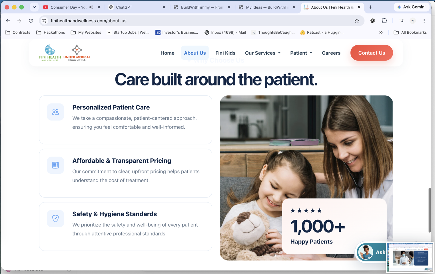 Fini Health & Wellness product screen 7