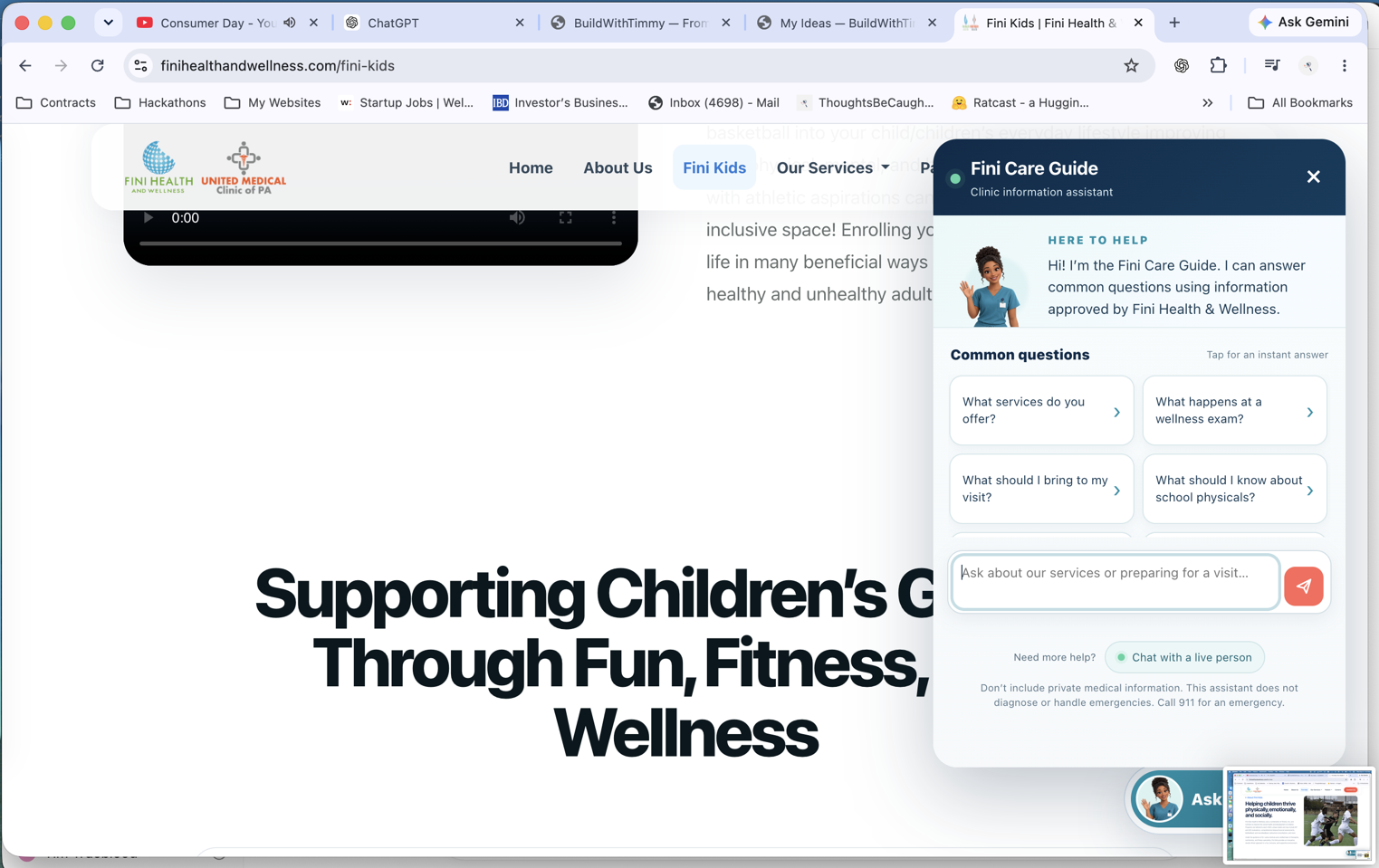 Fini Health & Wellness product screen 10