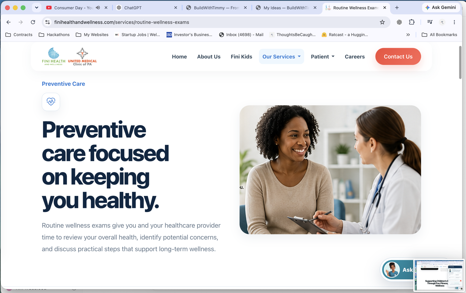 Fini Health & Wellness product screen 11