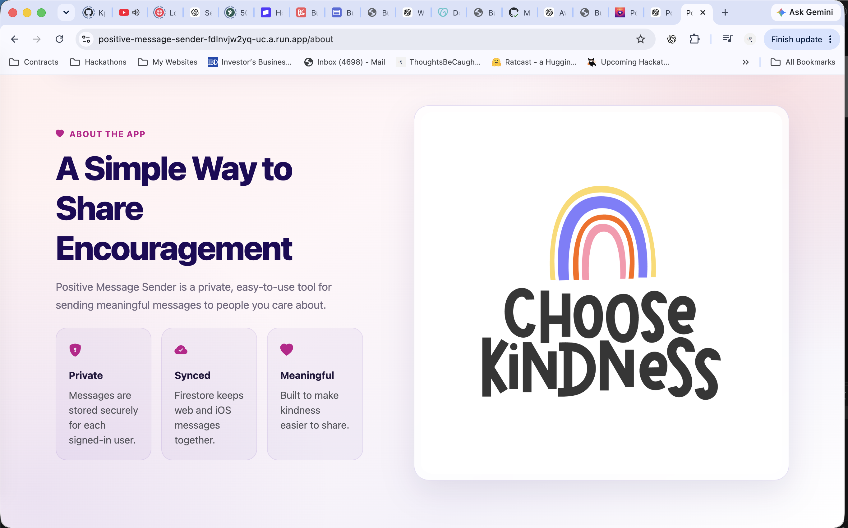 Positive Message Sender product screen 6